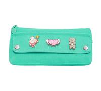 Bear Canvas Storage Marker Pencil for Case Stationery Bag Holder for Primary Middle School Office Studen