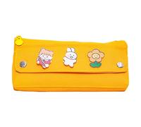 Bear Canvas Storage Marker Pencil for Case Stationery Bag Holder for Primary Middle School Office Studen