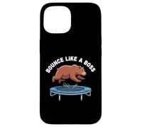 Bear Captured Bouncing On Trampoline Viral CCTV Moment Case for iPhone 15