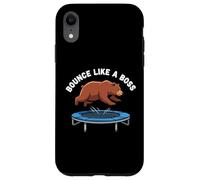 Bear Captured Bouncing On Trampoline Viral CCTV Moment Case for iPhone XR