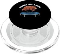 Bear Captured Bouncing On Trampoline Viral CCTV Moment PopSockets PopGrip for MagSafe