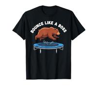 Bear Captured Bouncing On Trampoline Viral CCTV Moment T-Shirt