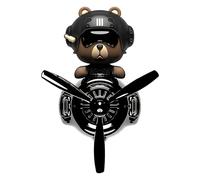 Bear Car Air Freshener | Cute Trembling Head Aromatherapy Diffuser | Stylish Vent Clip Perfume for Removing and Relaxing Odour