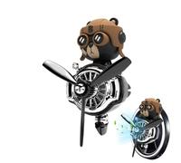 Bear Car Aromatherapy Clip, Pilot Car Aromatherapy Clip Car Diffuser Ventilation Clip, Small Airplane Aromatherapy - Small Airplane Air Freshener Clip Automatic Fragrance Diffuser Fly Too