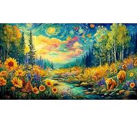 Bear-catching-fish-in-forest-stream Jigsaw Puzzle 1000 Pieces Impossible Hard Difficult Educational Games for Adults Kids Great Gift Idea for Relaxation 38x26/1000pcs