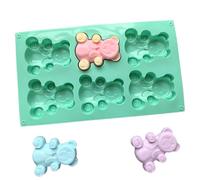 Bear Chocolate Mold - Silicone Shower Chocolate Mold | Bear Candy Mould for Jelly, Pudding, Ice Cubes, Kids and Family Kitchen Baking Molds for Cakes and Chocolates
