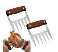 Bear Claw Meat Shredder,Metal Bear Claw Meat Shredder - 2 Pieces Meat Shredder Bear Claw Meat Handler Claws,BBQ Accessories Shredder