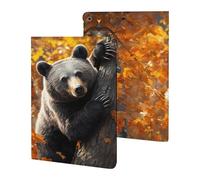 Bear Climbing on A Tree Cute Tablet Case Unisex Slim Hard Protective Cover Compatible with iPad 9th/ 8th/ 7th