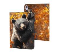 Bear Climbing on A Tree Cute Tablet Case Unisex Slim Hard Protective Cover Compatible with iPad 9th/ 8th/ 7th