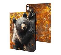 Bear Climbing on A Tree Cute Tablet Case Unisex Slim Hard Protective Cover Compatible with iPad 9th/ 8th/ 7th