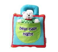 Bear Cloth Book, Crinkle Activity Toy For Babies, Tear-Resistant Waterproof Soft Book, Chewable Learning Pages, Safe And Comfortable, Crafted From Cloth Material