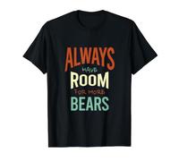 Bear Collector, Loves Buying Bears Value Graphic T-Shirt, Men, Black, L