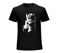 Bear Coming Cool Print Cotton Funny s Dr Stone Senku Ishigami Tsukasa Post Apocalyptic Anime Men Fashion Streetwear Vintage T Shirt Short Sleeve Funny Top Black L