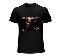 Bear Coming Men's Miles Davis T Shirt Kind of Blue Vinyl cd Cover Black M