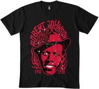 Bear Coming Robert Johnson t-Shirt bl Casual Round Neck T Shirt Black M