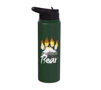 Bear Community, Bear Flag, Bear Paw, Gay Bear Pride Stainless Steel Insulated Water Bottle
