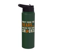 Bear Community, Don't Feed the Bears... Funny Bear Pride Gay Stainless Steel Insulated Water Bottle