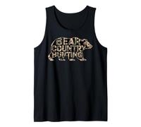 Bear Country Hunting Camo Silhouette Hunter Tank Top