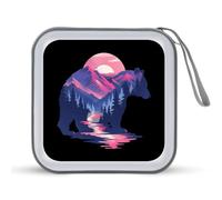 Bear Country Portable CD Case Holder 48 Capacity Travel DVD Storage Boxs Wallet Bag