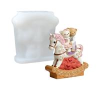 Bear Couple Silicone Mold,Romantic Flexible Mould | Horse Statue Silicone Mold,for Plaster Clay Epoxy Resin Soap Candle Chocolate Adults Family Boyfriend Girlfriend