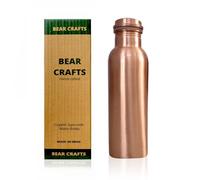 BEAR CRAFTS Ayurvedic Drinking Copper Water Bottle for Sports, Travel, Yoga & Everyday Use, Water Bottle for Gym, Office, Hiking, Outdoor Capacity 32 Oz (Design 9, 32 Oz)