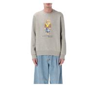 Bear Crewneck - male - Polo Ralph Lauren - Sweatshirts - Gray - L - Sweatshirts & Hoodies L