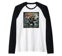 Bear-Crocodile Hybrid Bayou Creature Raglan Baseball Tee