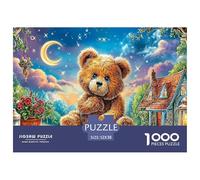 Bear CrossingExquisite 1000-Piece Jigsaw Puzzles for Adults Containing A Wealth of Challenging Educational Puzzle Game Pieces - Designed to Be A Cherished Gift Jigsaw Puzzles for Adults And Kids 12 Y
