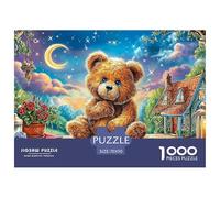 Bear CrossingStaggering 1000-Piece Jigsaw Puzzles for Adults A Monumental Assembly of Impossible-Hard-Difficult Challenging Puzzle Educational Pieces - A Gift of Supreme Challenge for Adults And Yout