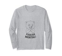 Bear Cub Cute Evil Villain Foolish Mortal Meme Long Sleeve T-Shirt