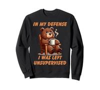 Bear Cub In My Defense, funny in trouble for kids or adult Sweatshirt