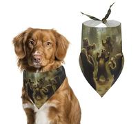 Bear Dance Dog Bandana Adjustable Pet Scarf Bib Cute Triangle Handkerchief for Dogs Cats Gifts