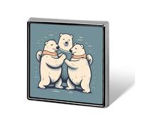 Bear Dancing Backpack Pin Cute Brooch Decoration Brooches for Women Mens Lapel Pins for Suits Fashion Button Badges for Hat Backpacks Purses Jackets Shirt Suit Lapels-Square