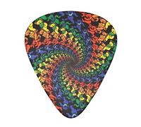 Bear Dancing Tie Dye Advanced guitar pick 12 pieces Three thicknesses for bass, electric guitar, acoustic guitar bag