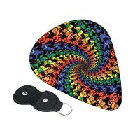 Bear Dancing Tie Dye Guitar Picks, 6 Pack Includes Thin(.46mm), Medium(.71mm) & Heavy Gauges(.96mm) Suitable For Guitar, Ukulele, Etc.
