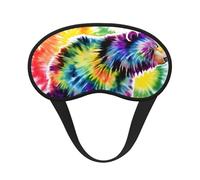 Bear Dancing Tie Dye Print Sleep Mask Soft Cover Eye No Pressure for Sleeping, Eye Masks for Side Sleepers