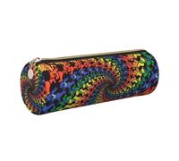 Bear Dancing Tie Dye Print Stylish Pencil Case Supplies Office Accessories Stationery Organizer Pen Pouch