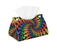 Bear Dancing Tie Dye Print Tissue Oblong Box Cover Waterproof Organizer For Daily Home Room Office Decor