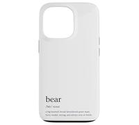 Bear Definition Queer Gay Culture Funny Retro Pride Design Case for iPhone 13 Pro