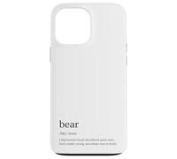 Bear Definition Queer Gay Culture Funny Retro Pride Design Case for iPhone 13 Pro Max