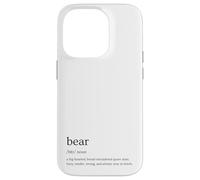 Bear Definition Queer Gay Culture Funny Retro Pride Design Case for iPhone 14 Pro
