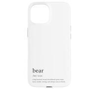 Bear Definition Queer Gay Culture Funny Retro Pride Design Case for iPhone 15