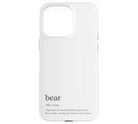 Bear Definition Queer Gay Culture Funny Retro Pride Design Case for iPhone 15 Pro Max