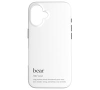 Bear Definition Queer Gay Culture Funny Retro Pride Design Case for iPhone 16