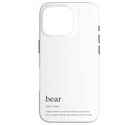 Bear Definition Queer Gay Culture Funny Retro Pride Design Case for iPhone 16 Pro