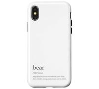 Bear Definition Queer Gay Culture Funny Retro Pride Design Case for iPhone X/XS