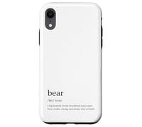 Bear Definition Queer Gay Culture Funny Retro Pride Design Case for iPhone XR