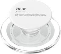 Bear Definition Queer Gay Culture Funny Retro Pride Design PopSockets PopGrip for MagSafe