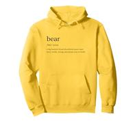 Bear Definition Queer Gay Culture Funny Retro Pride Design Pullover Hoodie