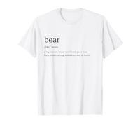 Bear Definition Queer Gay Culture Funny Retro Pride Design T-Shirt